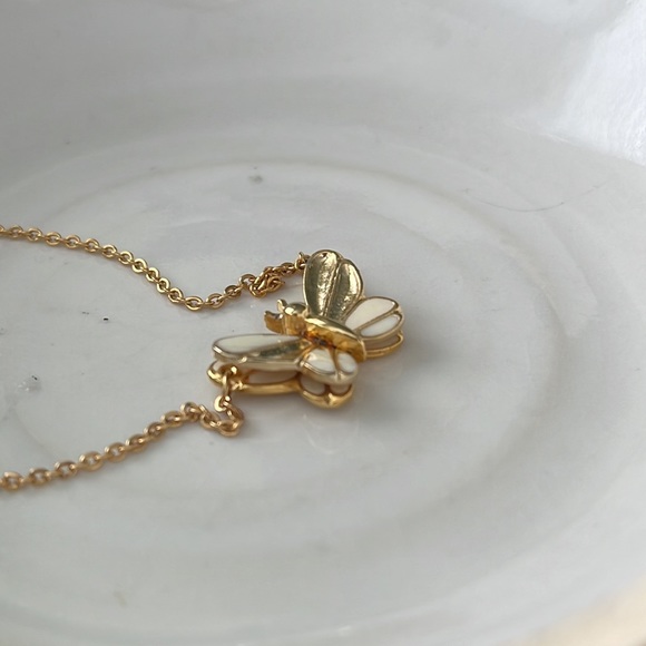 Gold Butterfly Necklace - Picture 2 of 2